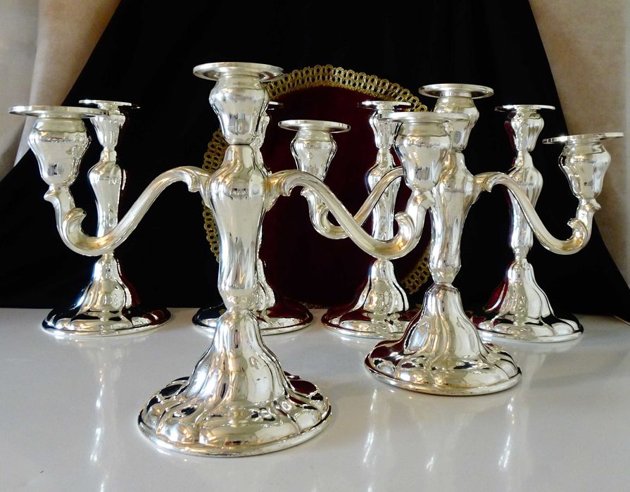 Посребрен свещник WMF,Art Nouveau.