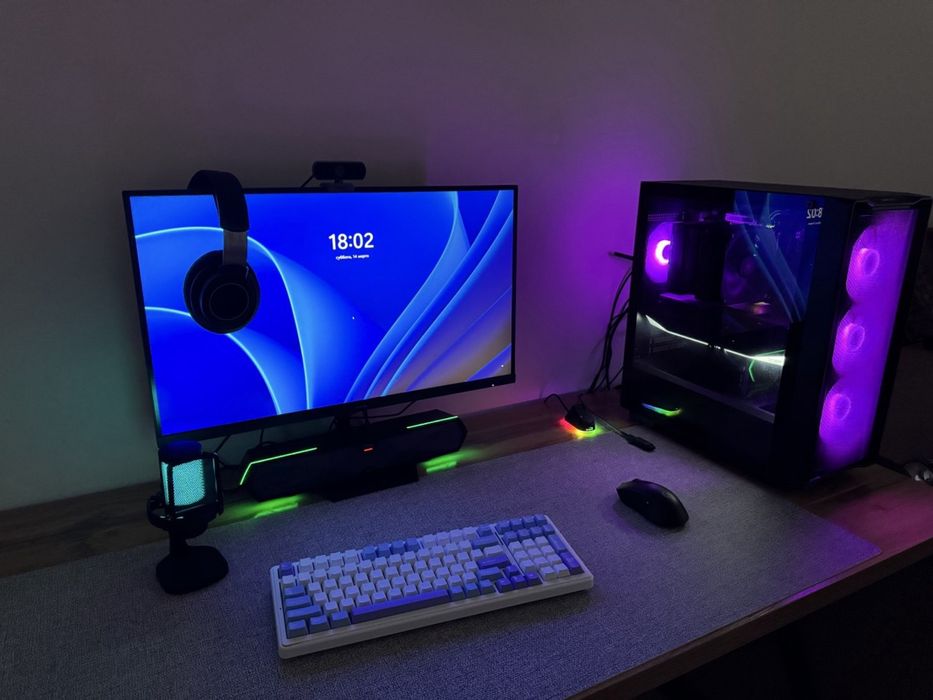 Игровой ПК RX 9070 XT / Ryzen 7 7700 + полный сетап