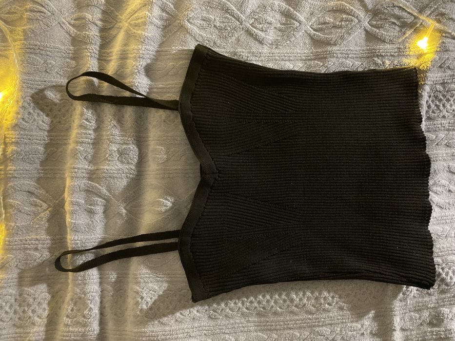 новый женский черный топ