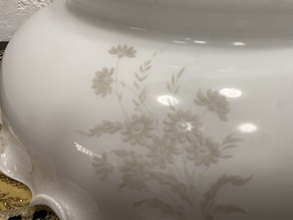 Винтидж полилей от млечно стъкло от Германия