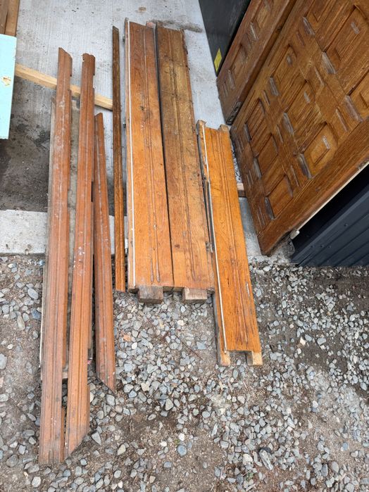 Ușă din lemn masiv de stejar + toc | Rustic