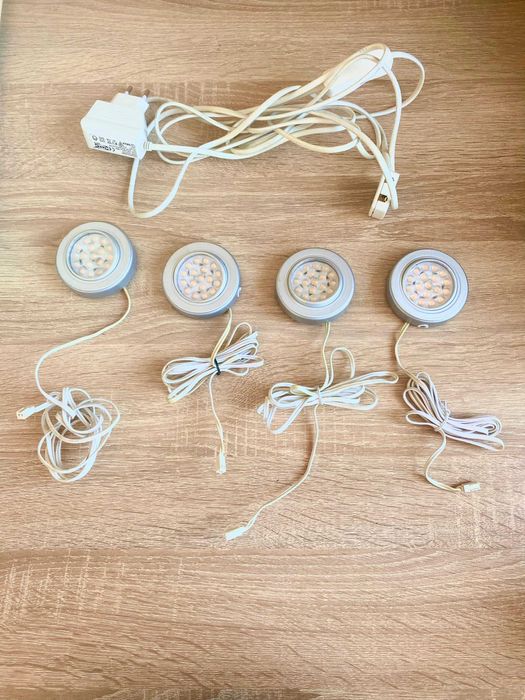 Set INREDA ikea 4 lumini led dulap transformator cablu alimentare 12V
