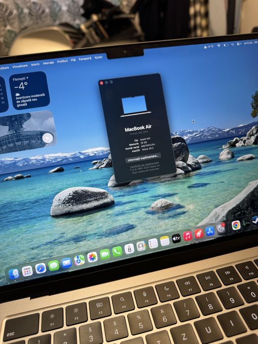 Laptop Apple Macbook Air M3 13” 16 GB Ram 256 GB SSD