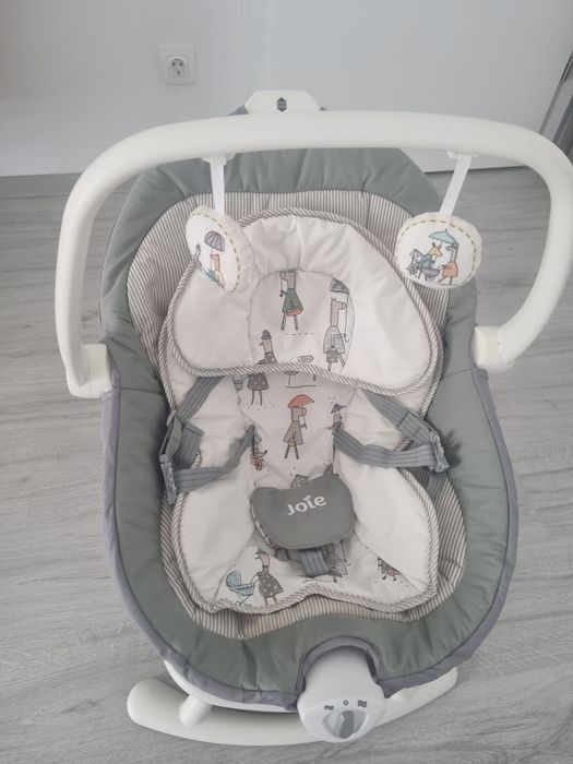 Leagan si balansoar rotativ pentru bebelusi Joie Sansa 2 in 1 Portrait