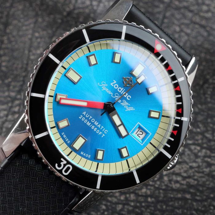Ceas Zodiac Super Sea Wolf 53 Compression "Blue Lagoon" • Automatic • ZO9275