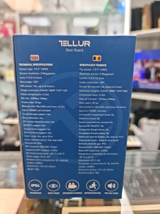 Amanet Vitan 107 Telur Videointerfon Wi-Fi