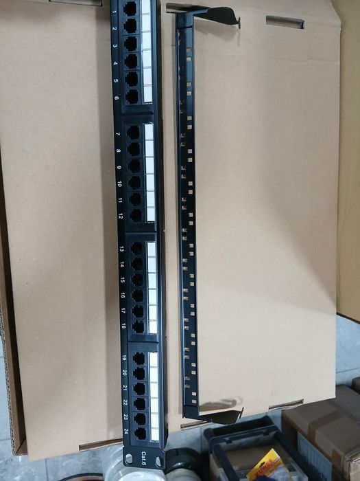 Patch Panel 19″ cat6 UTP 24 Port Gigabit
