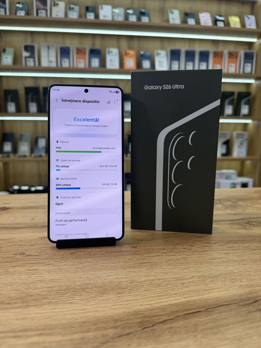 ‼️ Samsung S26 Ultra Black 512Gb - Sanatate bat.100% - Garantie 12 luni