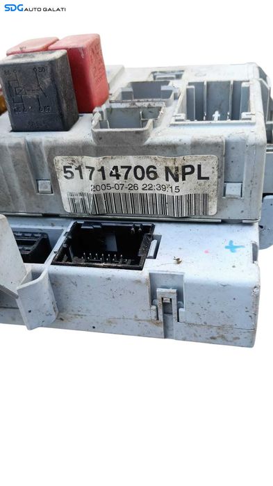 Kit Pornire ECU Calculator Motor Tablou Sigurante si Contact cu Cheie Fiat Doblo 1.9 JTD 2000 - 2010 Cod 55193786 0281011557 51714706NPL [M8555]
