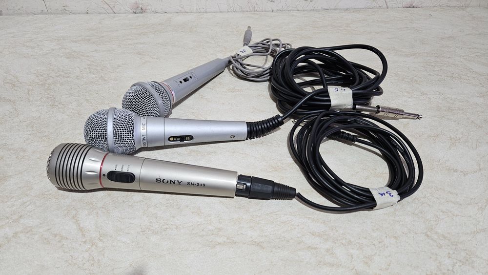 Микрофоны от караоке 3 шт.