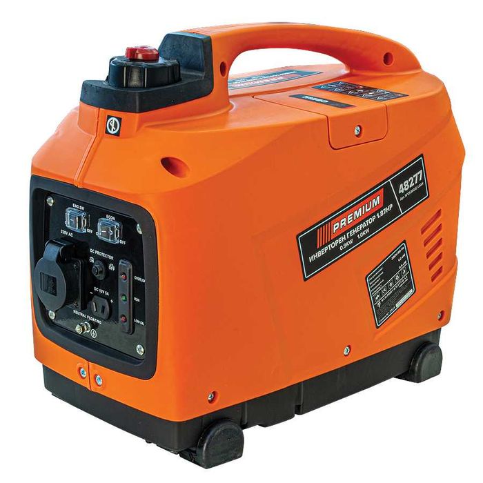Генератор Инверторен 1000W 1.87hp PREMIUM, Гаранция 2 г.