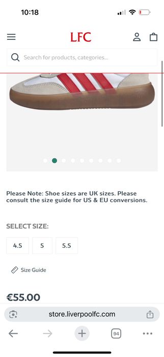 Adidas Liverpool маратонки от новата колекция