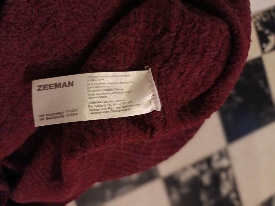 Pulover supradimensionat vișiniu Zeeman de femei marimea 48