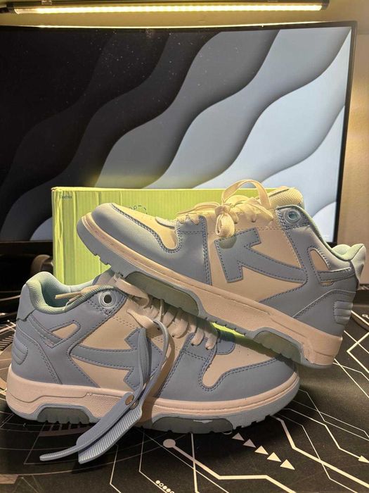 Off White Out Of Office Baby Blue