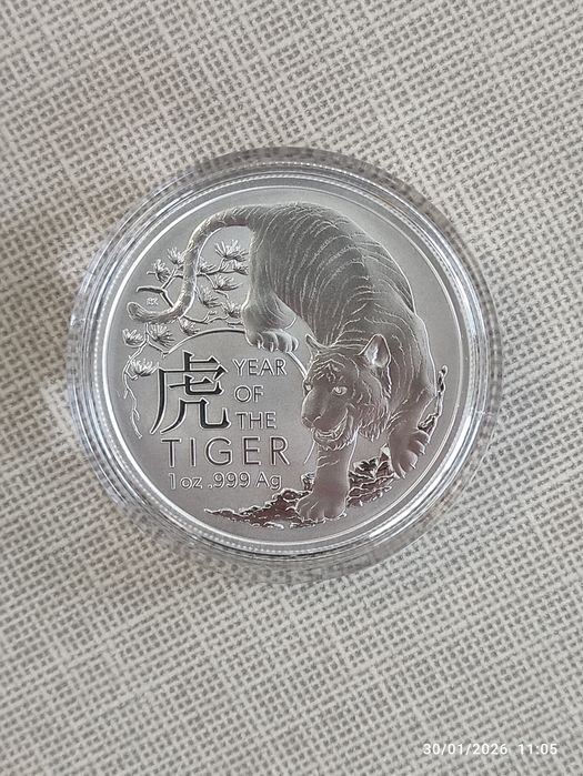 Сребърни кюлчета 1 oz и монети от 1 oz и 2 oz 999 чисто сребро