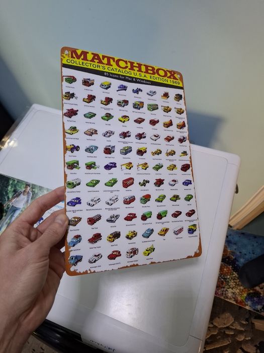 Метална табела matchbox Уникат