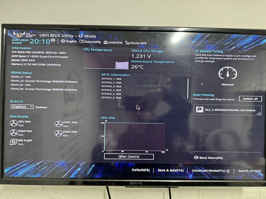 Kit pc placa de baza Tuf B450 pro gaming+ryzen 5