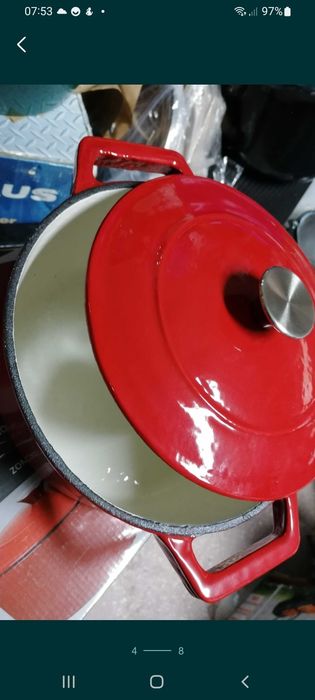 Cratiță fontă emailată 7L