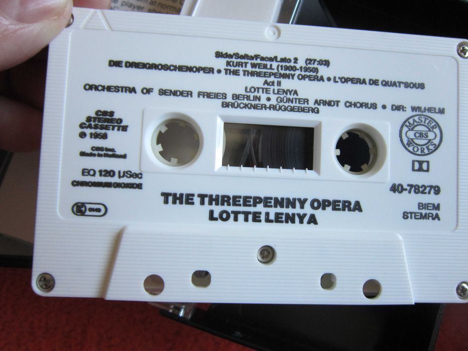 rar Musical Opera de trei parale Lotte Lenya,Kurt Weill inregist. 1958