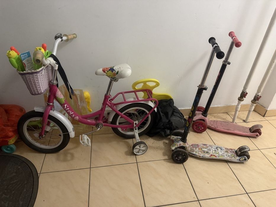 Велосипед и самокат