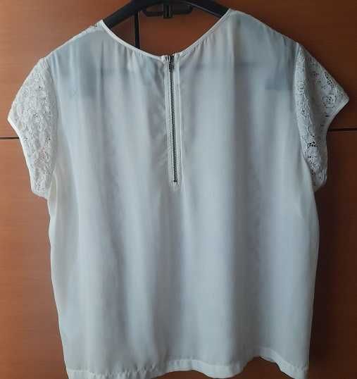 Bluza Divided  din matase si  dantela marimea 42