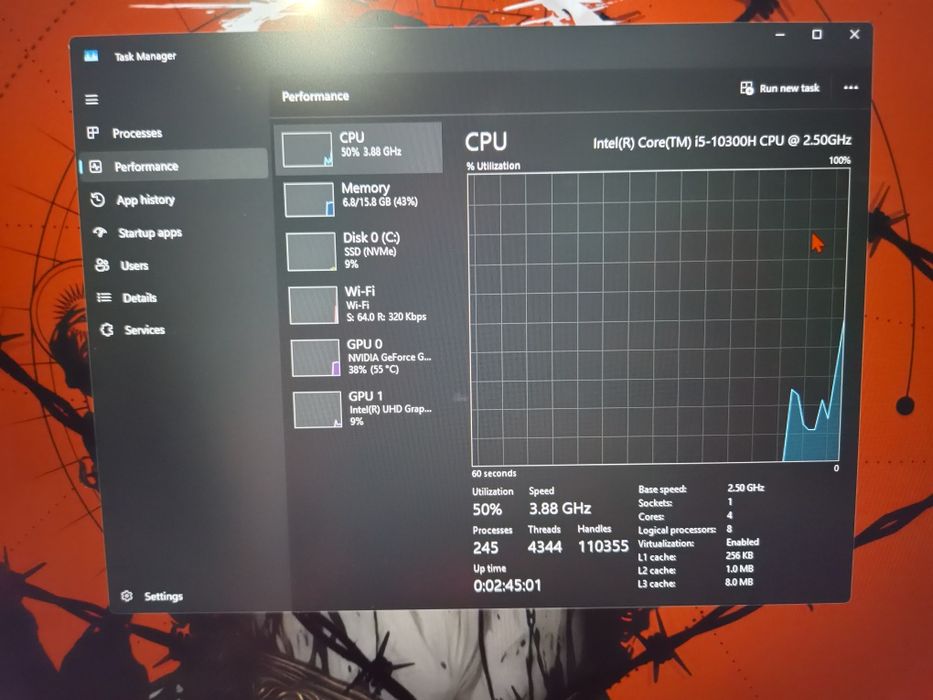Laptop de gaming asus tuf F15
