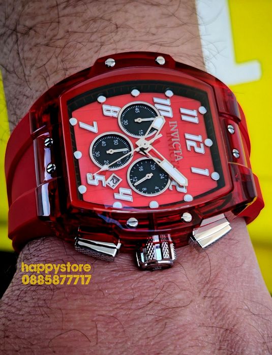 INVICTA Ghost Red 47 mm, Инвикта нов ръчен часовник