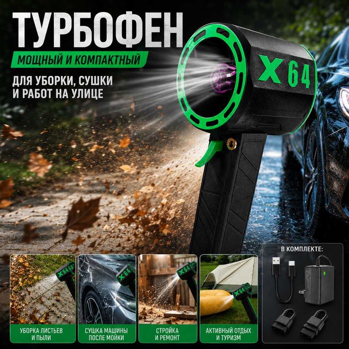 Turbofen, Воздуходувка - Kuchlik shamol (Moyka, Ko'cha ishlari, Chang)