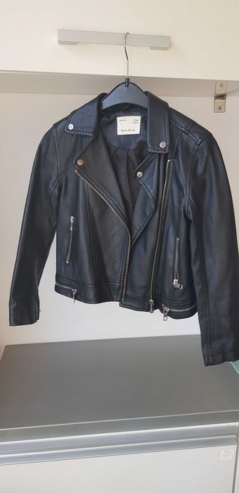 детско кожено яке за момиче Зара ръст 128см