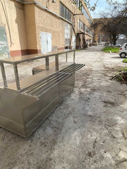 Мармит 1х. блюд с раздачей из нержавеющей стали