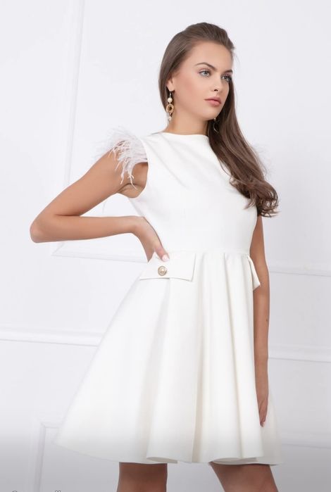 Рокля с пера Caramella fashion