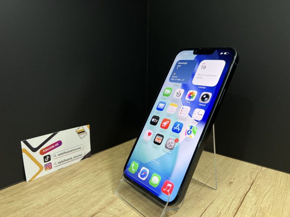 iPhone 14 Plus 128Gb Midnight Second-Hand Foarte Bun 3 ani garanție, T