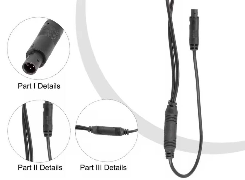 Преходник за камера за заден ход/задно виждане  от  CVBS към RCA рца