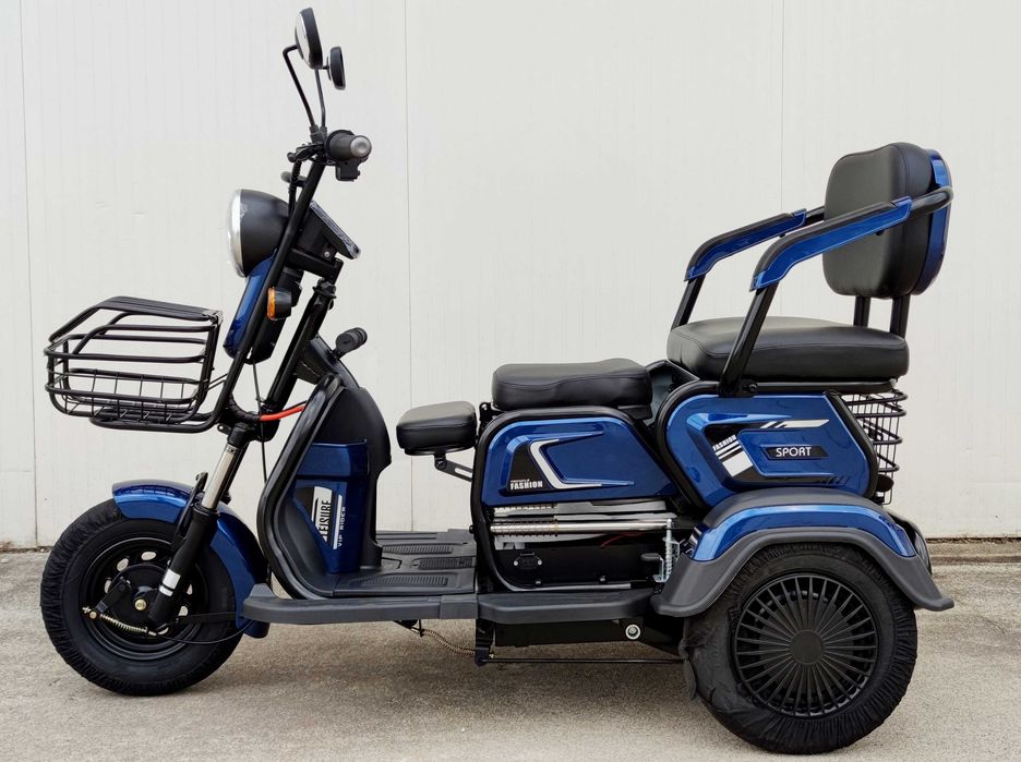 НА ИЗПЛАЩАНЕ Електрическа триколка  EcoWay М19X син цвят