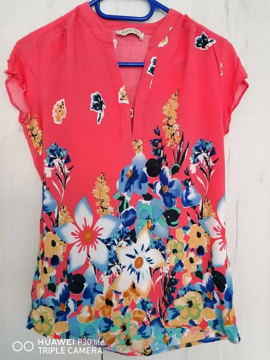 Дамска риза/блуза с къс ръкав