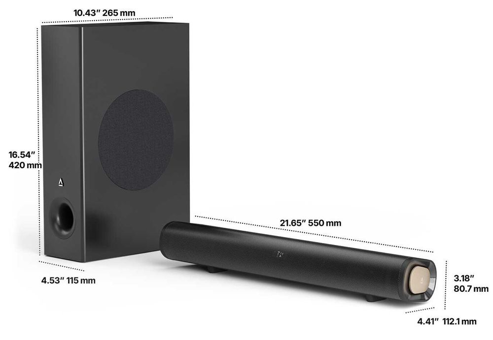 Нов Creative Stage Pro 2.1 Soundbar+Sub/160W/Dolby Atmos