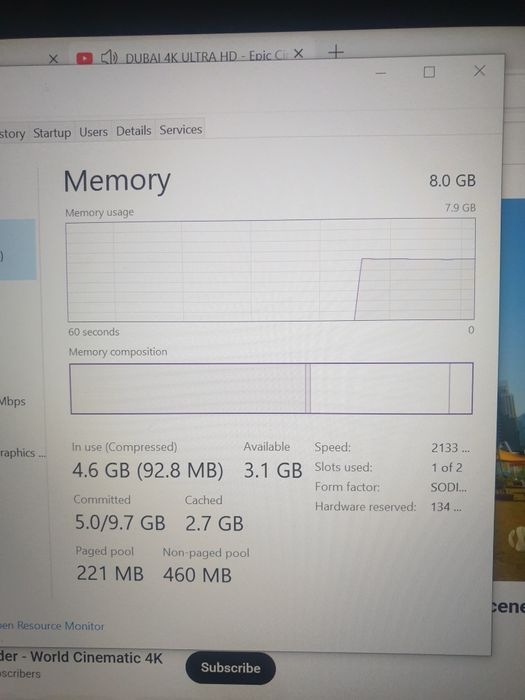 Laptop lenovo yoga 520,i5 a8a gen,8gb ram,ssd 180gb