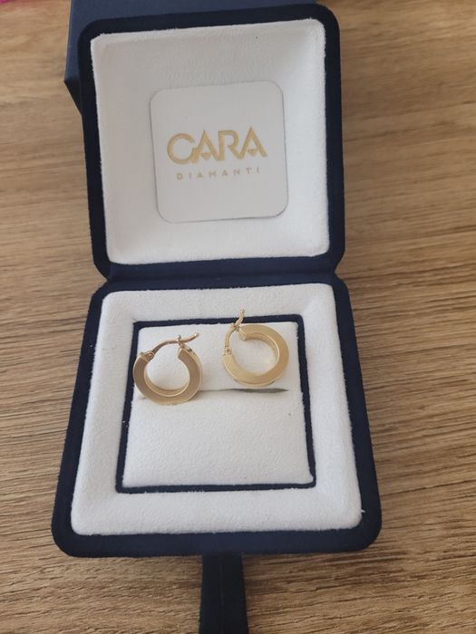 Златни Обеци  Cara Diamanti 14k