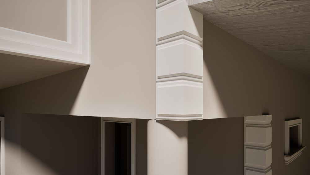 Profile decorative fatada - bosaje de colt