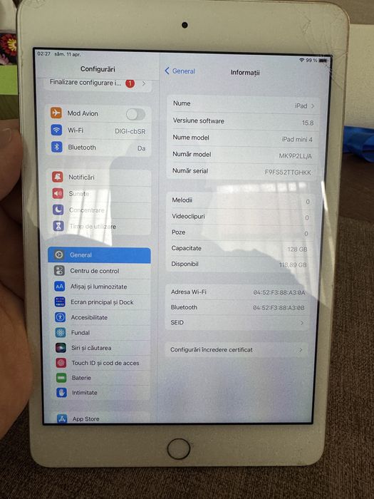 Apple Ipad 4 mini 128 Gb