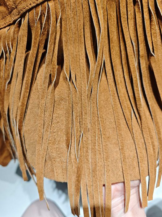 Замшевая куртка с бахромой Pull&Bear