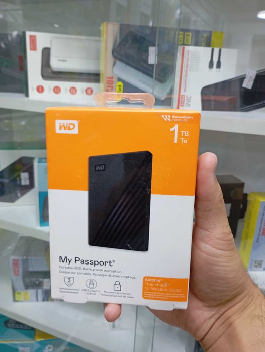 Новый внешний жёсткий диск Хард Transcend 1/2/4TB гарантия + доставка.