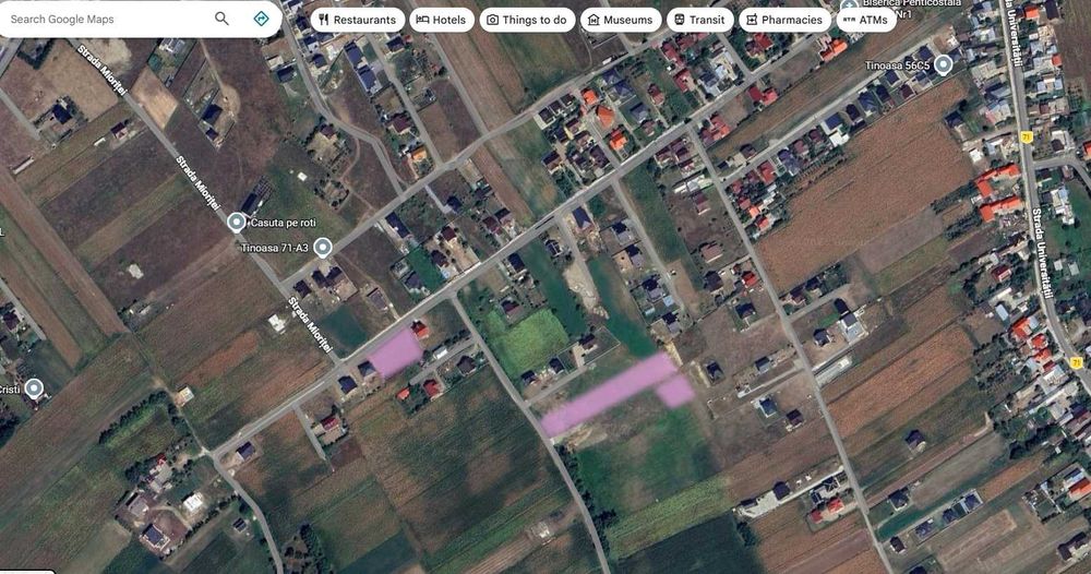 Vand terenuri MOARA situate excelent cu toate utilitatile la imita proprietatii.