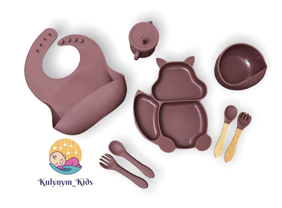 Детская силиконовая посуда