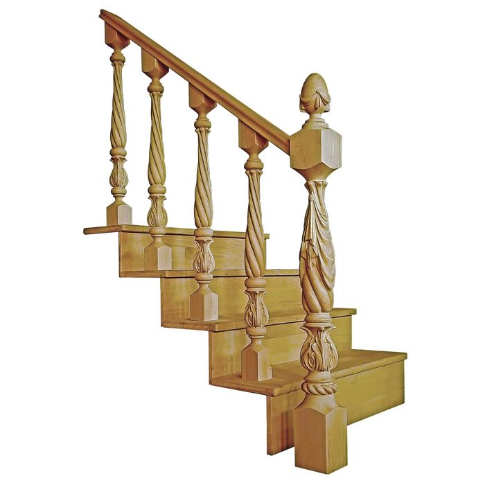 Balustrade din lemn masiv