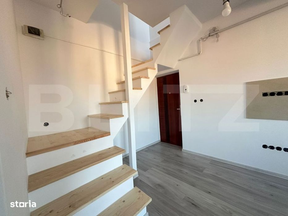 Duplex nou, 54 mp, scara interioara, centrala proprie – Micro 5, Hun