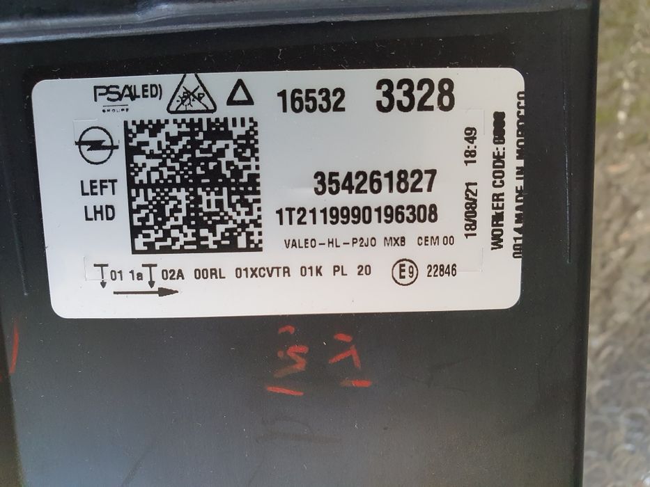 Far stg dreapta pt Opel Corsa F, Peugeot 208, an 2019, 2020, 2021