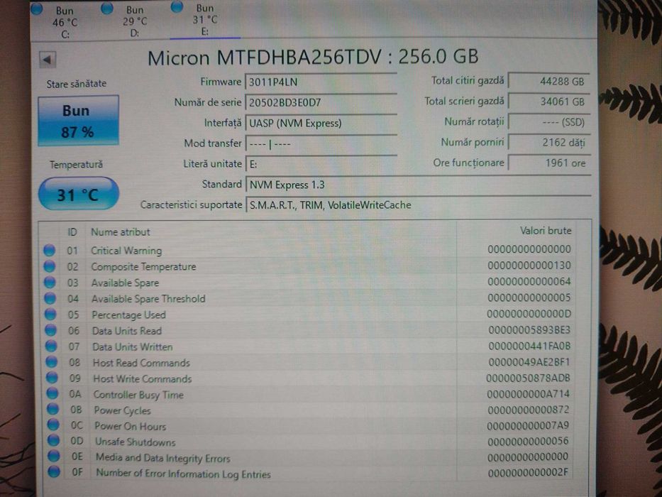 Memorie Ram DDR 4 + SSD 256Gb