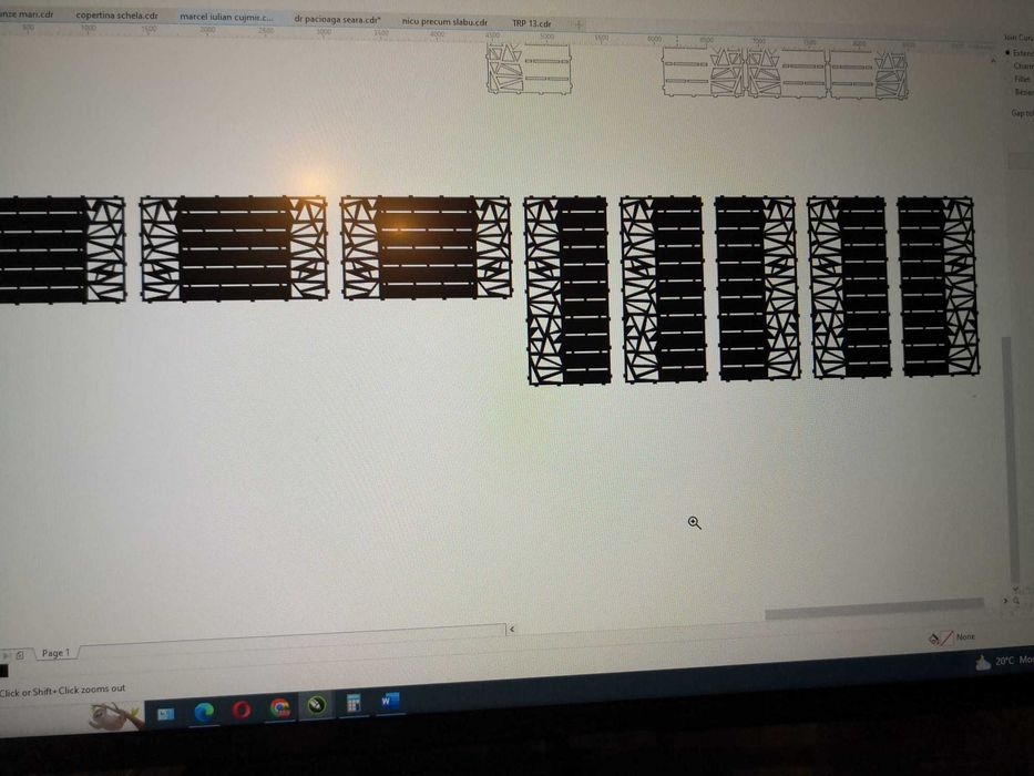 plasma, laser desene, dupa modelul clientului, pentru debitare CNC