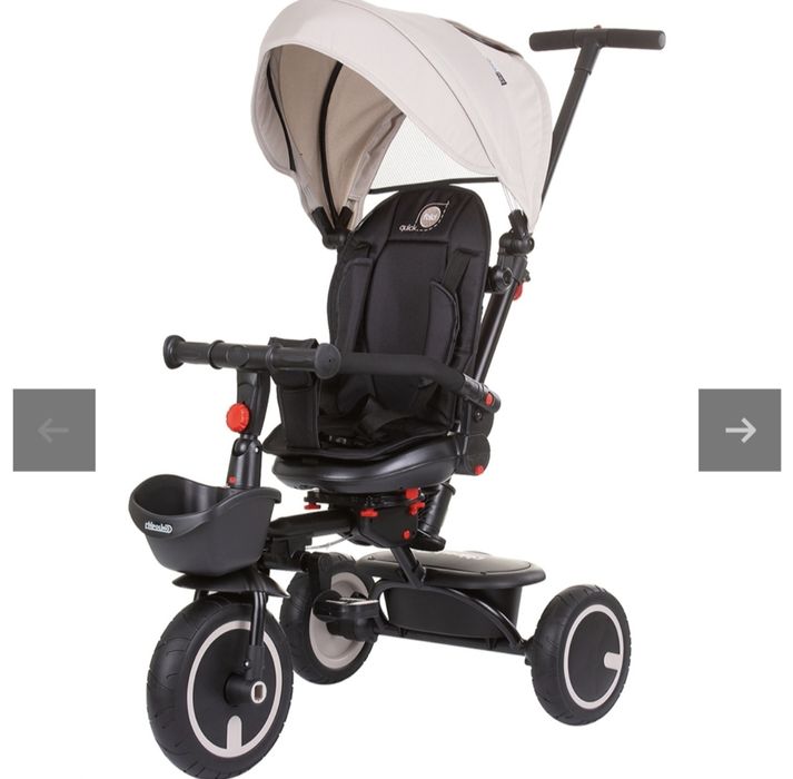 Tricicleta pliabila Chipolino Quick Fold cu sezut reversibil sand